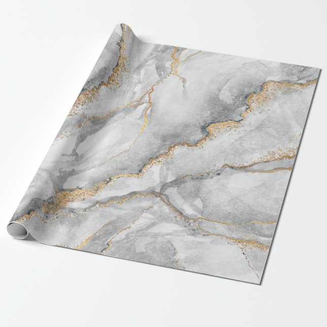 abstract background, creative texture of white mar geschenkpapier (Ungerollt)