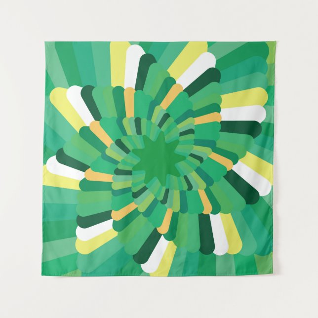 Abstract background Geometric Gradation spiralgeom Wandteppich (Vorderseite)