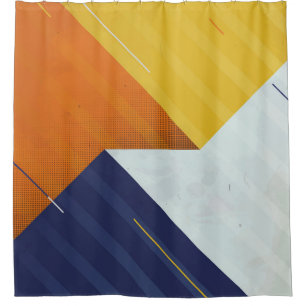  Abstract Background. Grunge texture. Triangle geo Duschvorhang
