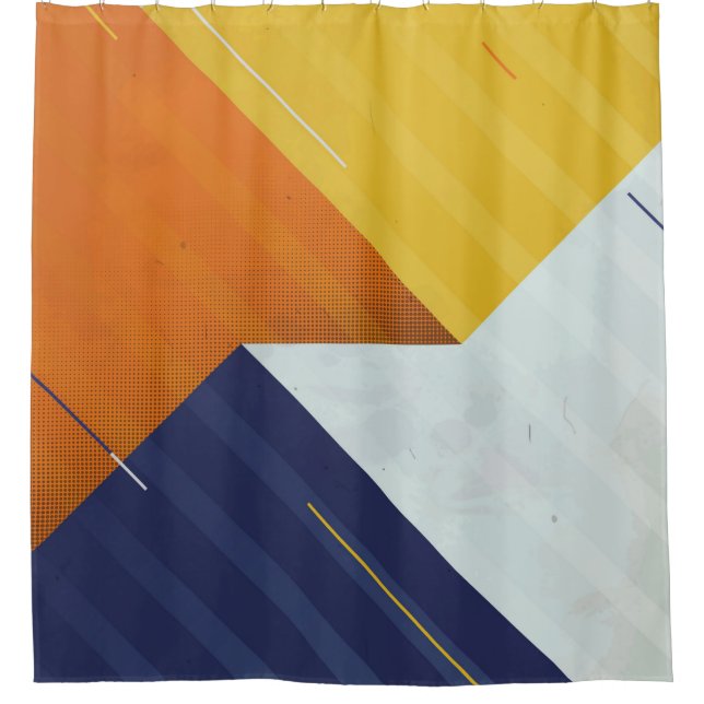  Abstract Background. Grunge texture. Triangle geo Duschvorhang (Vorderseite)