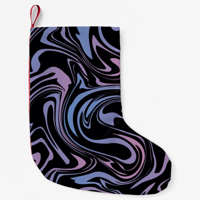Abstract background. Liquid marble. Background flu Kleiner Weihnachtsstrumpf (Vorderseite)