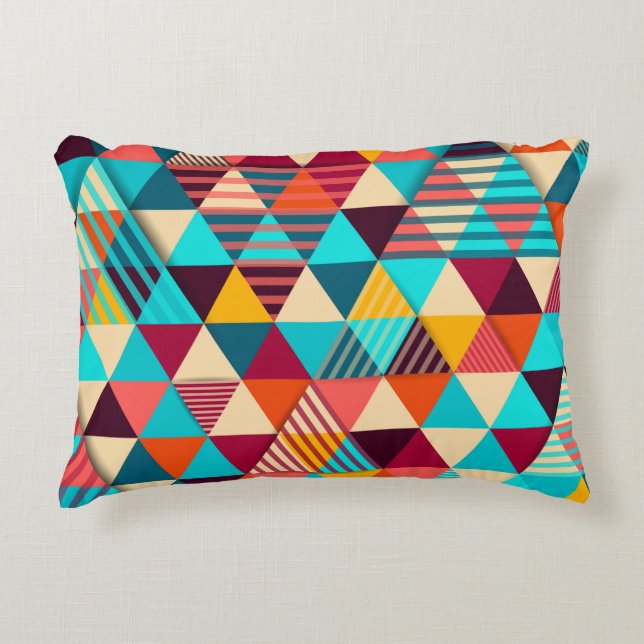 Abstract background with triangle shapes. Modern g Dekokissen (Vorderseite)