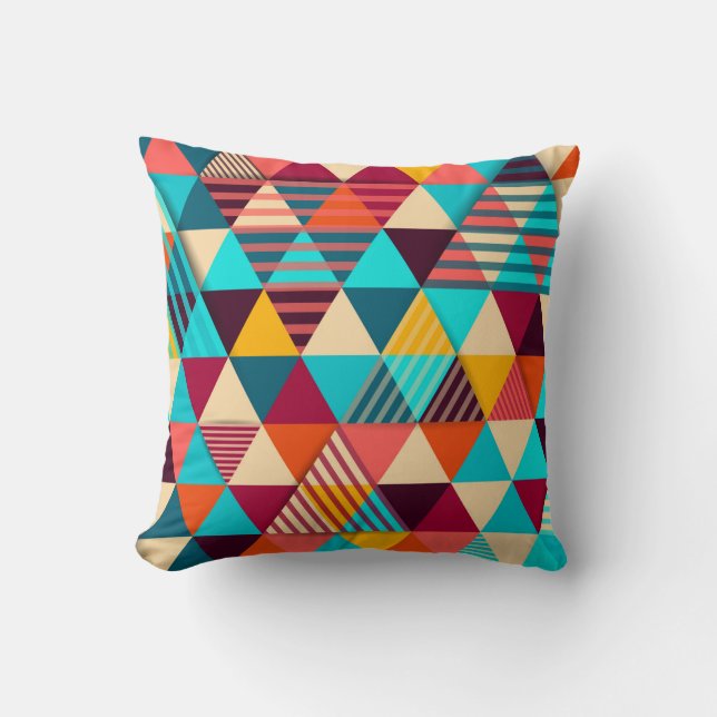 Abstract background with triangle shapes. Modern g Kissen (Vorderseite)