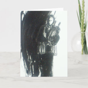 Abstract bar-mitzvah boy einladung