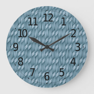 Abstract Basket Weave Pattern   Wall Clock Große Wanduhr