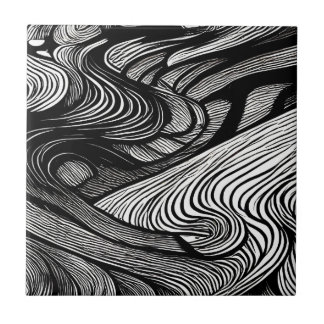 ABSTRACT BLACK AND WHITE    FLIESE