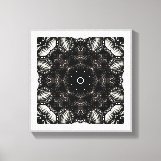 Abstract Black and White Home Decor Wall Art Leinwanddruck (Vorderseite)