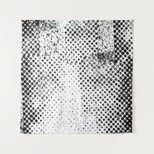 Abstract black and white vintage background. Monoc Wandteppich