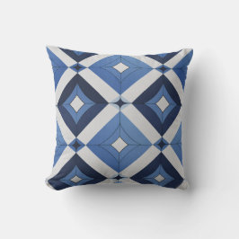 Abstract Blue Accent Cushion Kissen