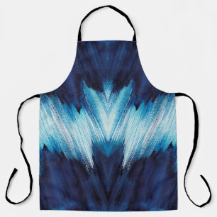 Abstract blue stroke watercolor , paint high-resol schürze