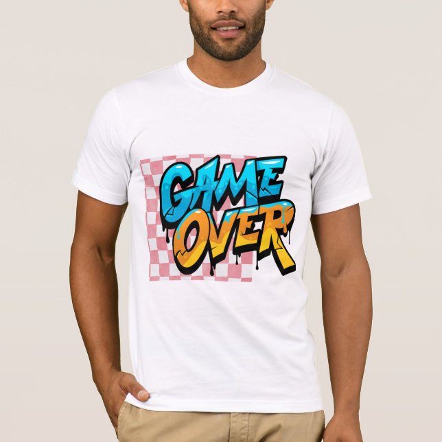 Abstract Blue Watercolor Men’s T-Shirt (Vorderseite)