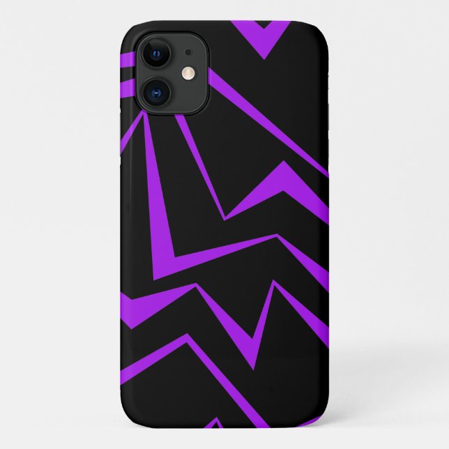 Abstract, bold, vibrant geometric zigzag pattern Case-Mate iPhone hülle (Rückseite)
