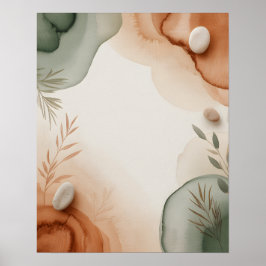 Abstract Botanicals Poster