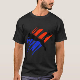 Abstract Brush Stroke Art – Bold Color Drip Graphi T-Shirt