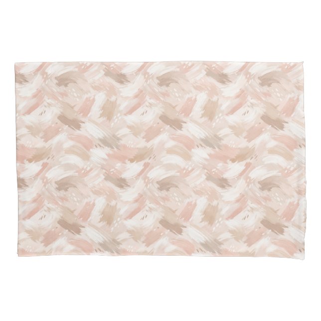 Abstract Brush Stroke Pattern Kissenbezug (Vorderseite-Links)