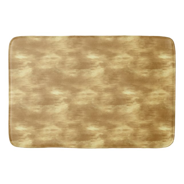 Abstract Brushed Gold Texture Badematte (Vorderseite)