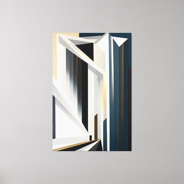 Abstract Building Leinwanddruck (Vorderseite)