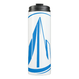 Abstract Building Peak Cityscape Circle Thermosbecher