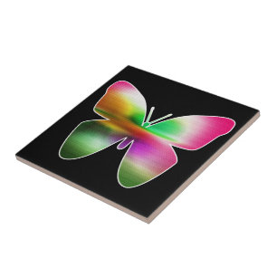Abstract Butterfly Colorful Fliese