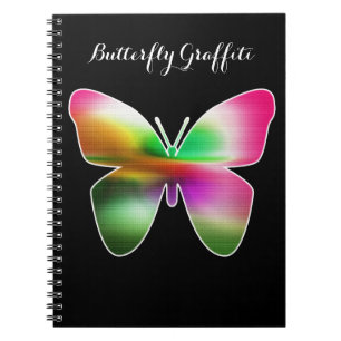 Abstract Butterfly Colorful Notizblock