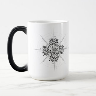Abstract Calligraphy Compass - Premium Ceramic Mug Verwandlungstasse