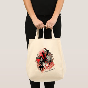 Abstract Carnival Panman in Red White and Black Tragetasche
