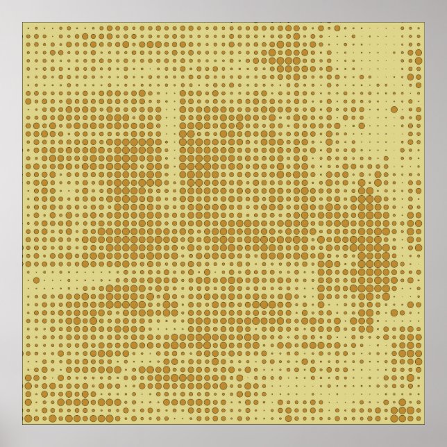Abstract chaotic halfton. Texture of dots. Futuris Poster (Vorne)