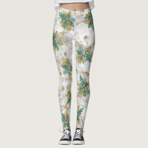Abstract Christmas Art Leggings
