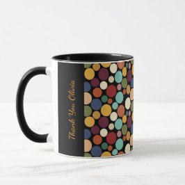 Abstract Circle Custom Message Gift Coffee Mug Tasse