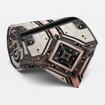 Abstract Circuit Board - Retro Art Deco