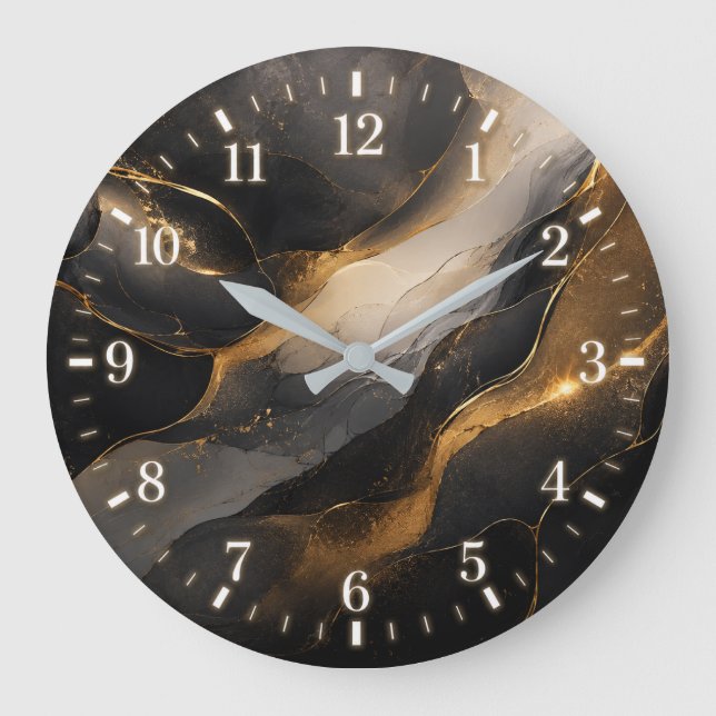 Abstract Clock 2026 Große Wanduhr (Vorderseite)