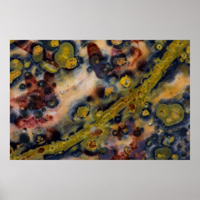 Abstract close up of Ocean Jasper Poster (Vorne)