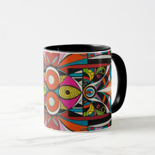 Abstract color coffee mug tasse