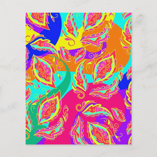 abstract,color,pattern, indian,mandala,pink flyer (Hinten)