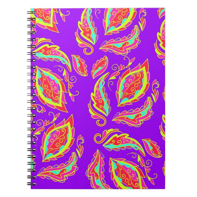 abstract,color,pattern,indian,mandala,purple notizblock (Vorderseite)