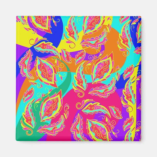 Abstract color pattern magnet (Vorne)