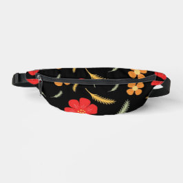Abstract Colored Floral Modern Artistic Flower Bauchtasche