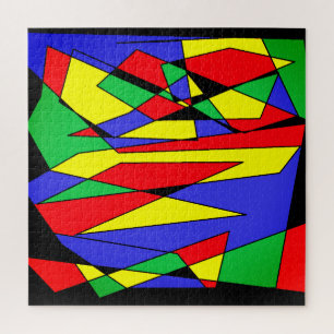 Abstract Colorful Art Mixed Puzzle