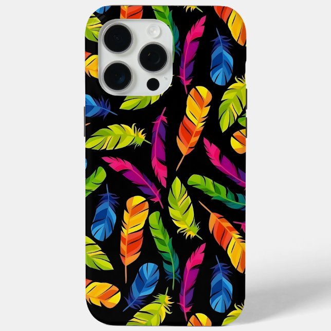 Abstract colorful feather explosion Case-Mate iPhone hülle (Rückseite)