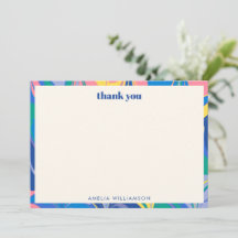 Abstract Colorful Marble Blue Custom Bridal Shower