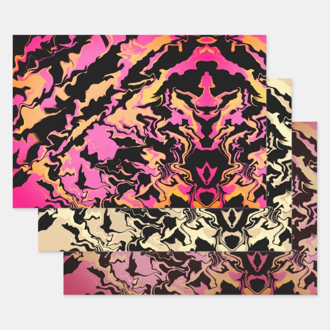 Abstract colorful Merge Geschenkpapier Set (Set)