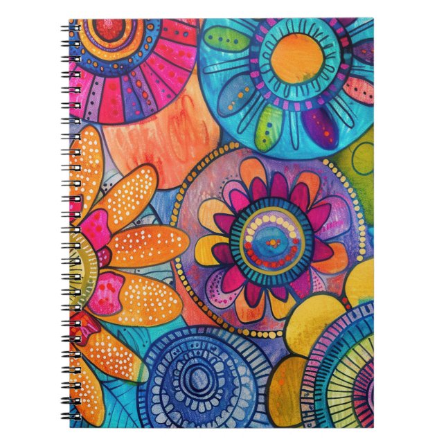 Abstract colorful Notebook Notizblock (Vorderseite)