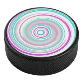 Abstract Colorful Swirl Eishockey Puck