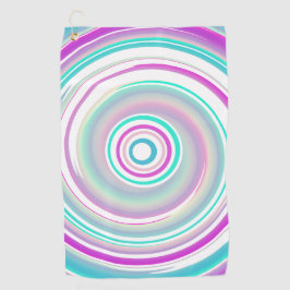 Abstract Colorful Swirl Golfhandtuch