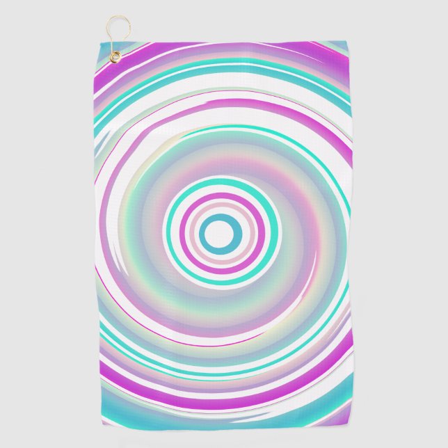 Abstract Colorful Swirl Golfhandtuch (Vorderseite)