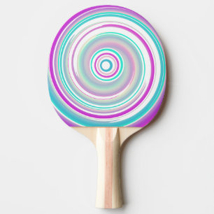Abstract Colorful Swirl Tischtennis Schläger