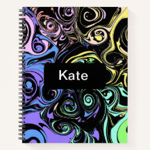 Abstract colorful swirls