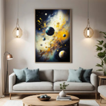 Abstract Cosmos: Planets in Dance