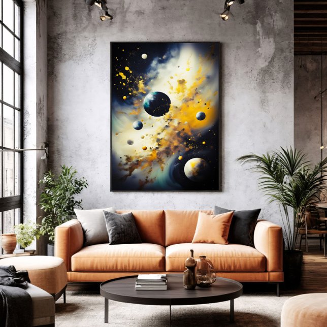 Abstract Cosmos: Planets in Dance Poster (Von Creator hochgeladen)