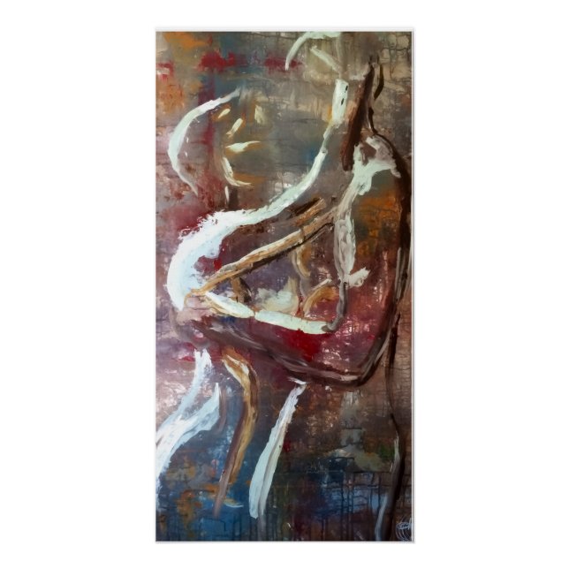 abstract couples embrace poster (Vorderseite)